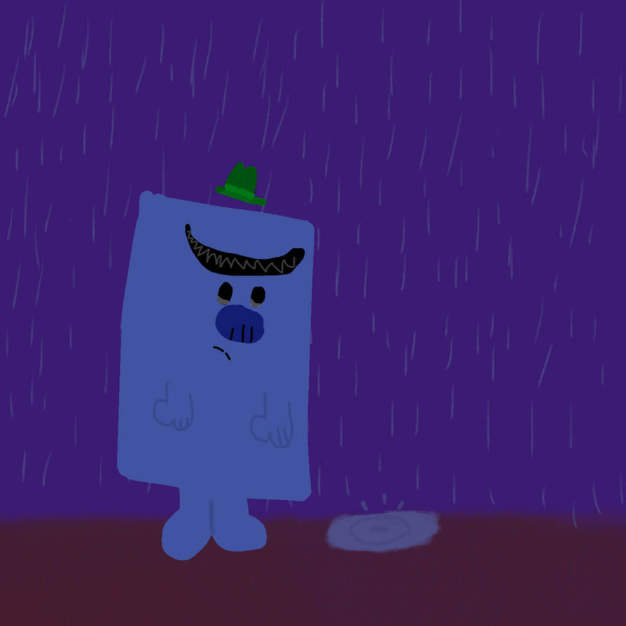 Mr grumpy in the rain by imblushlol on DeviantArt