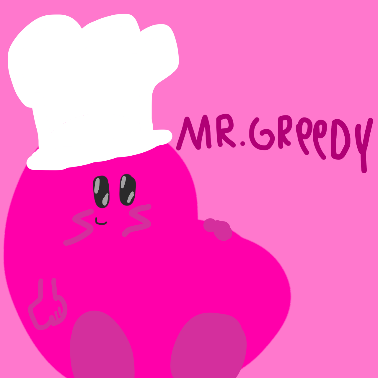 Mr greedy in a chef hat! by imblushlol on DeviantArt