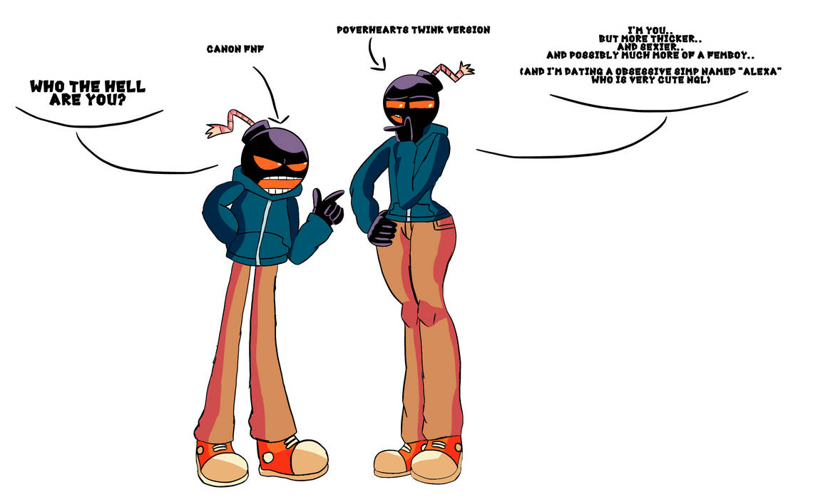Canon FNF Whitty Meets my version of Whitty XD by XxPoverHeartsXx on ...