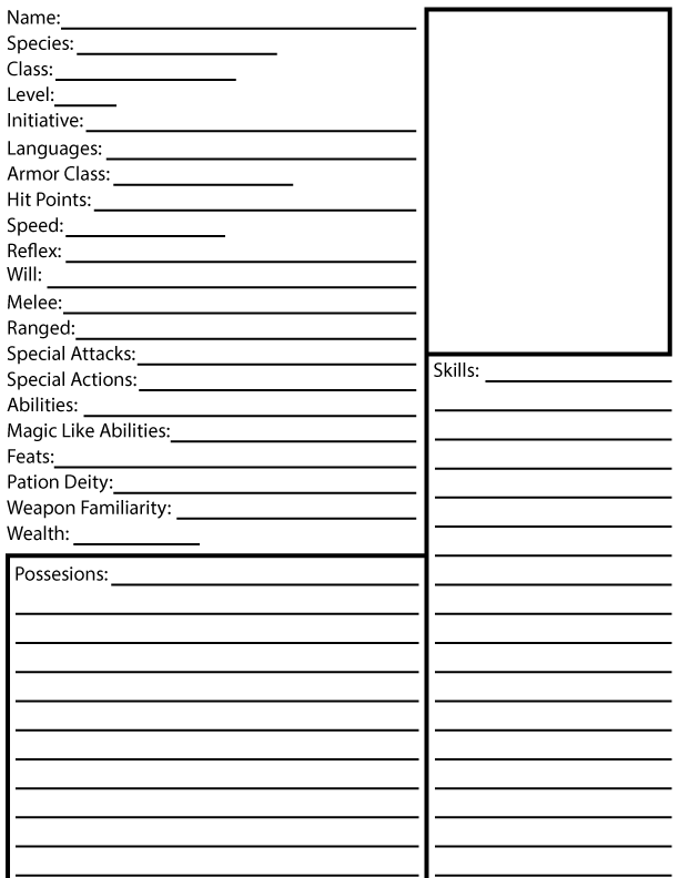 Character Sheet Base by Geoffery10 on DeviantArt