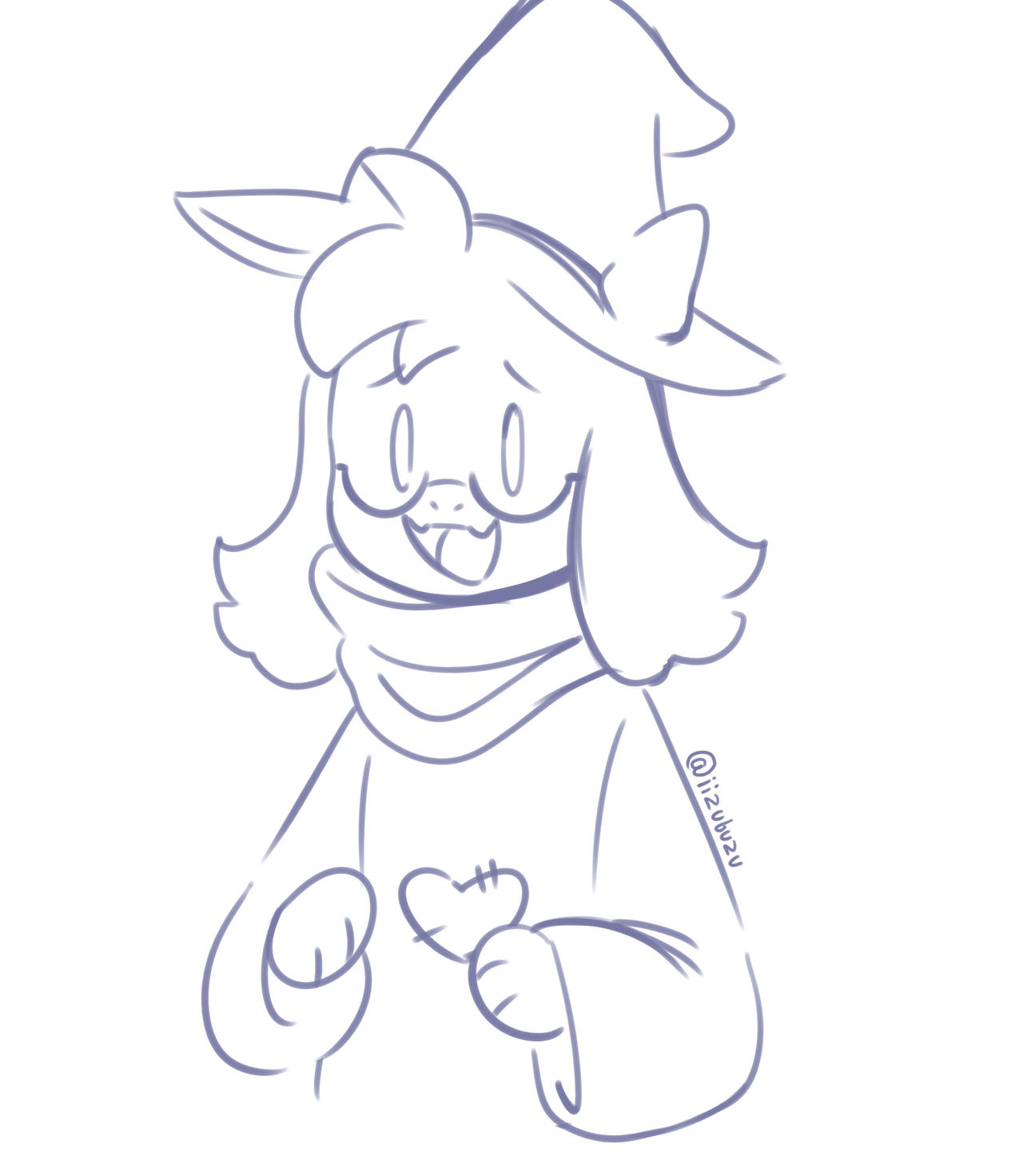Dark Ralsei Ralsei Sketch by iizubuzu on DeviantArt