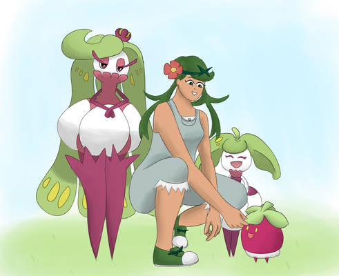 Mallow and the Fruit Pokemon family