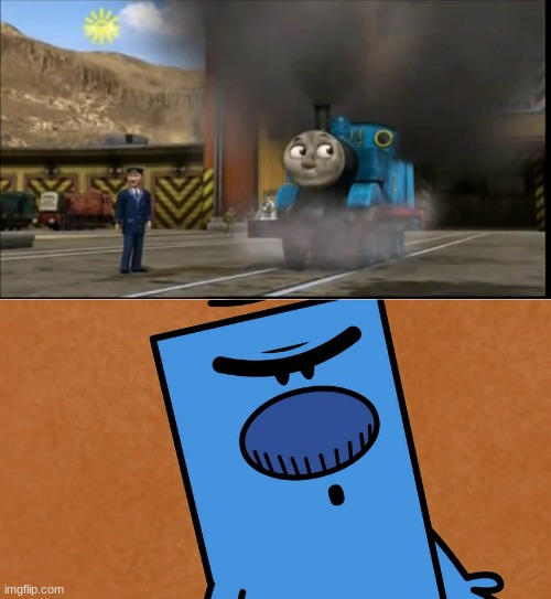 Mr. Grumpy Angry about the Firebox on Fire by raymondrules65 on DeviantArt