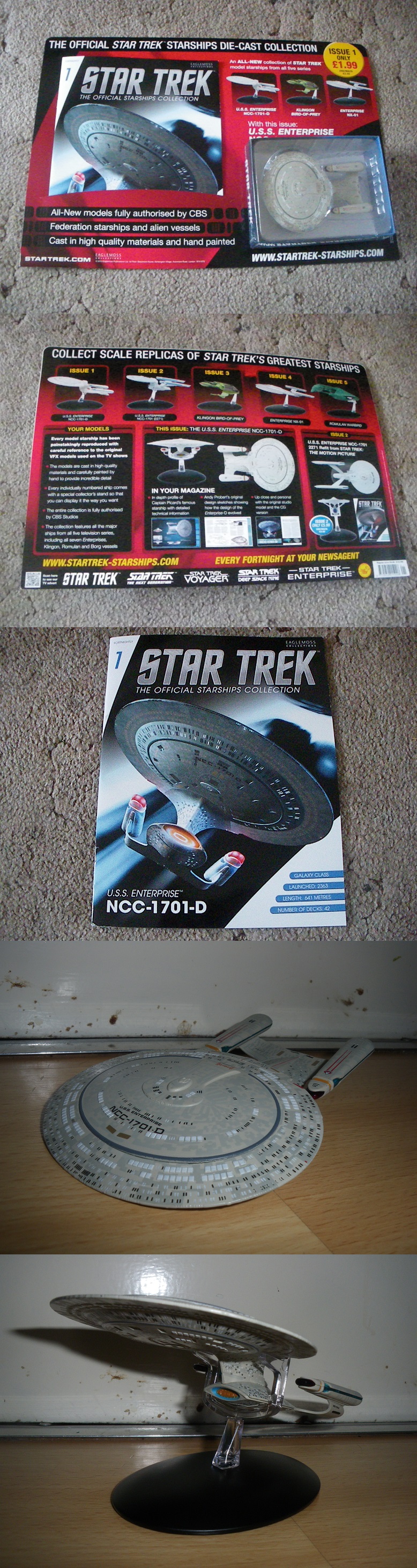 A Star Trek Magazine with a free Die-Cast Ship