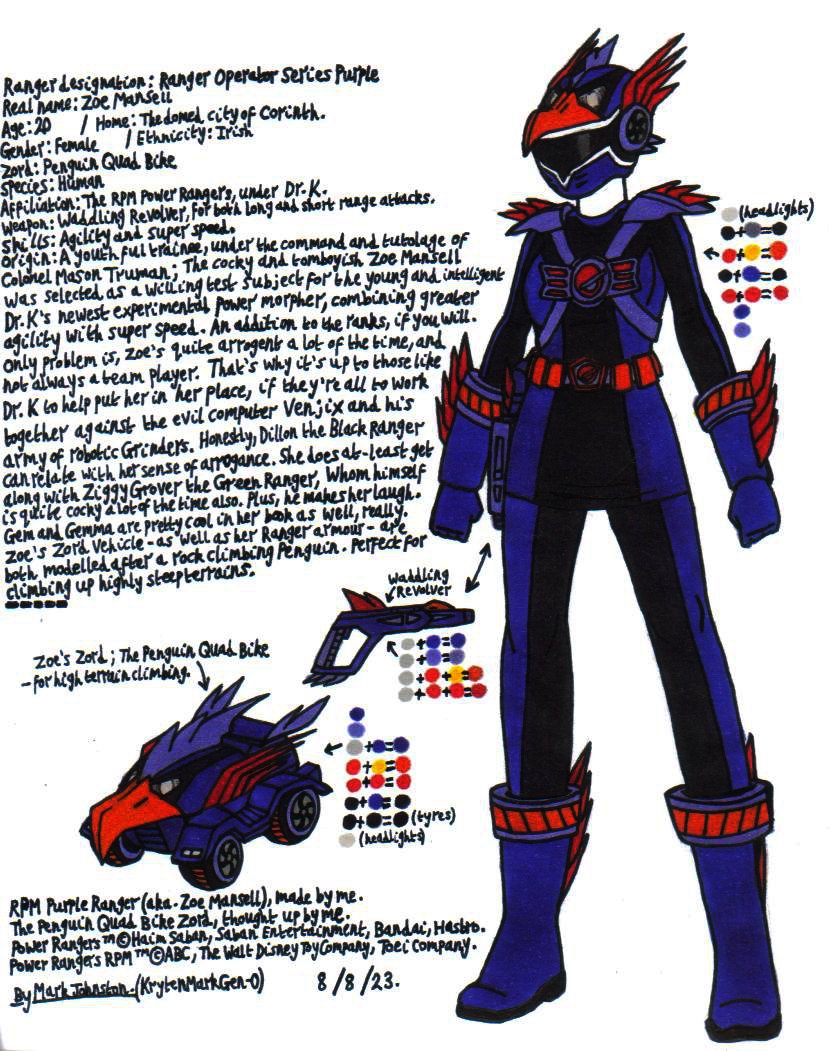 RPM Purple Ranger by KrytenMarkGen-0 on DeviantArt
