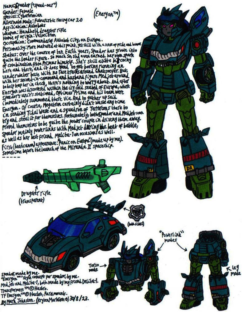 Speedor (Energon) by KrytenMarkGen-0 on DeviantArt