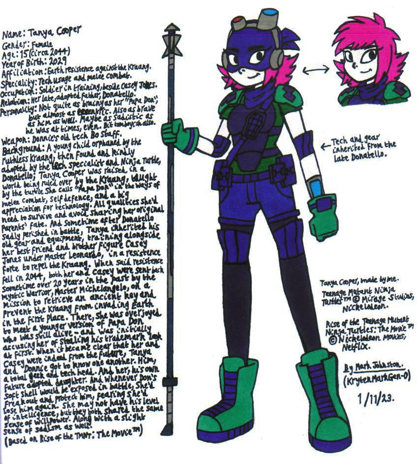 Karben Rottmnt Oc Tanya Cooper (ROTTMNT OC) by KrytenMarkGen-0 on DeviantArt