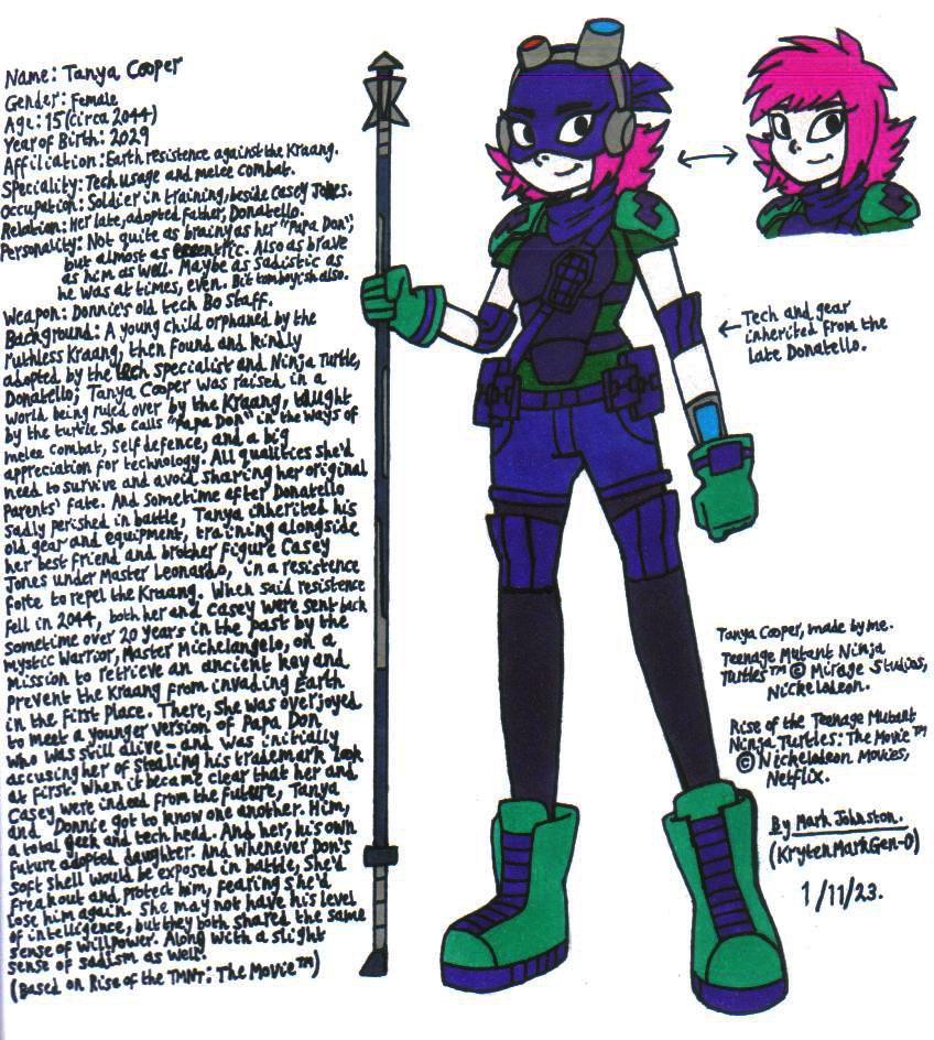 Humans Rottmnt Female Tanya Cooper (ROTTMNT OC) by KrytenMarkGen-0 on DeviantArt