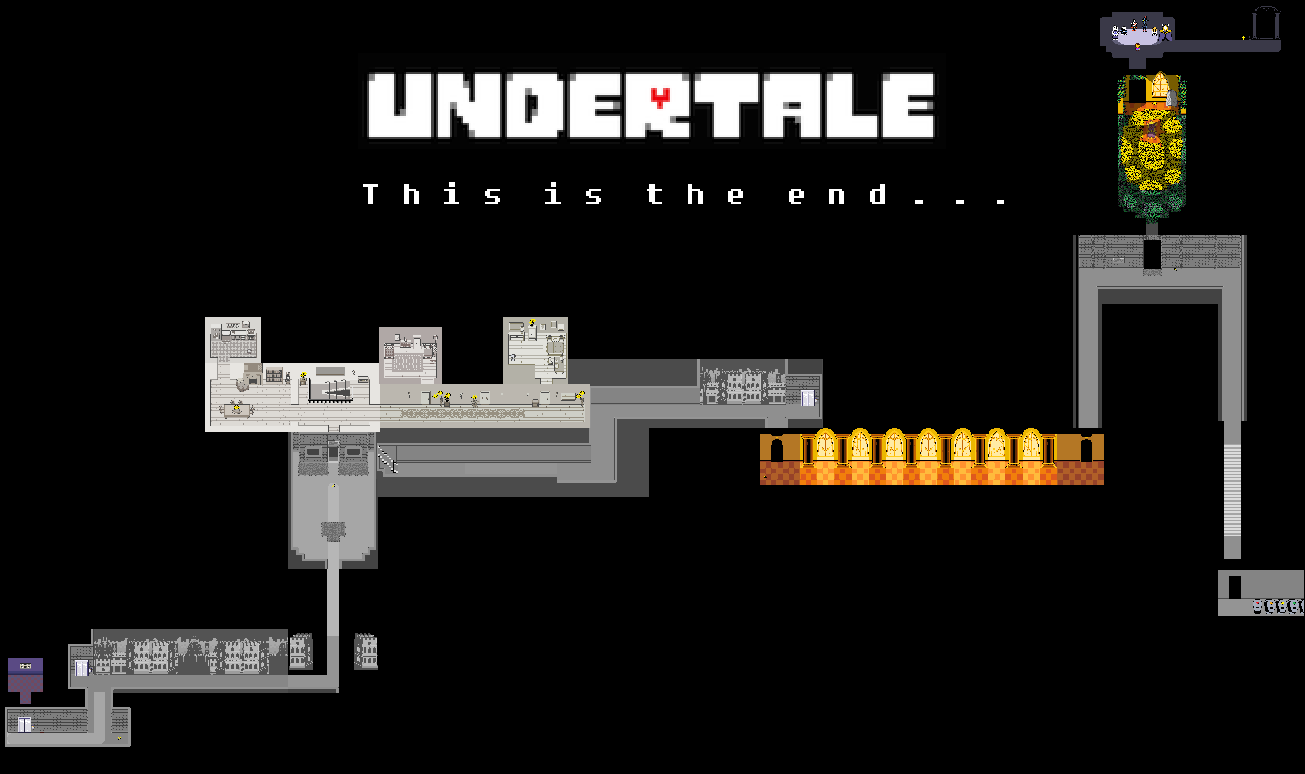 Undertale Complete Map - The End