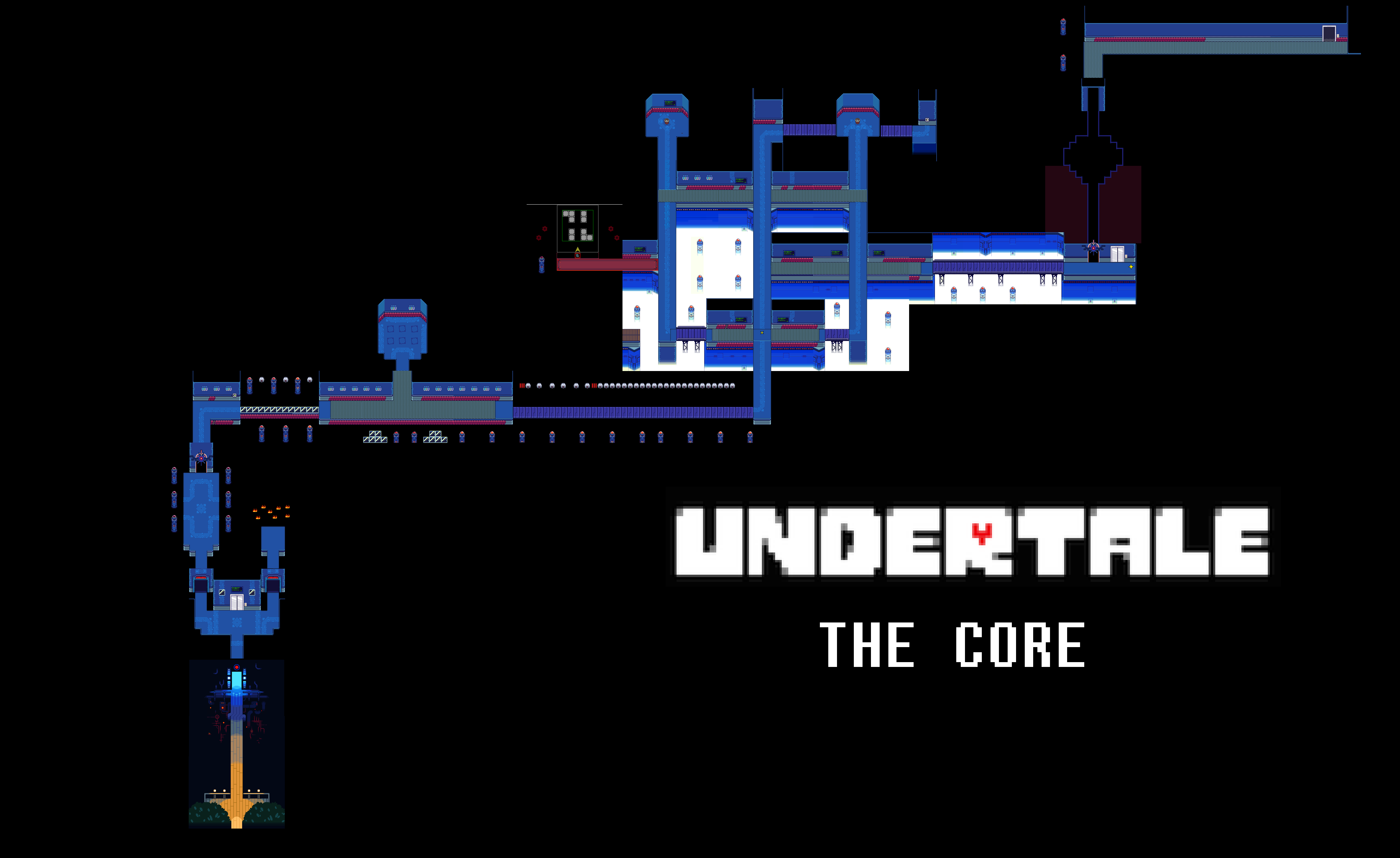 Undertale Complete Map - The Core by Papikari on DeviantArt