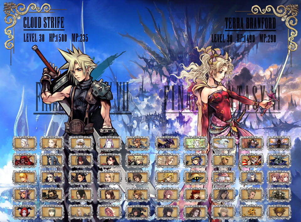 Final Fantasy Fighting Game Roster by IceLevelKratos on DeviantArt
