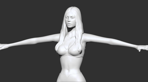 Woman high poly