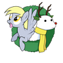 Derpy Hooves and Snowdeer