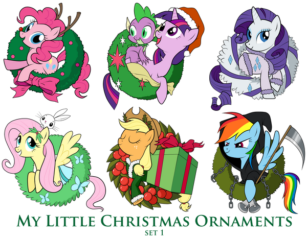 My Little Pony Christmas Ornaments Set 1 DOWNLOAD