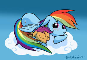 Rainbow Dash and Scootaloo