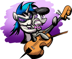 Vinyl Scratch and Octavia Quick Sketch