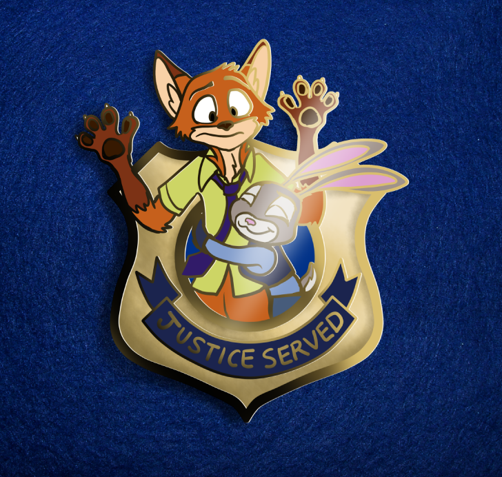 Zootopia Nick and Judy Pin (Rough Concept)