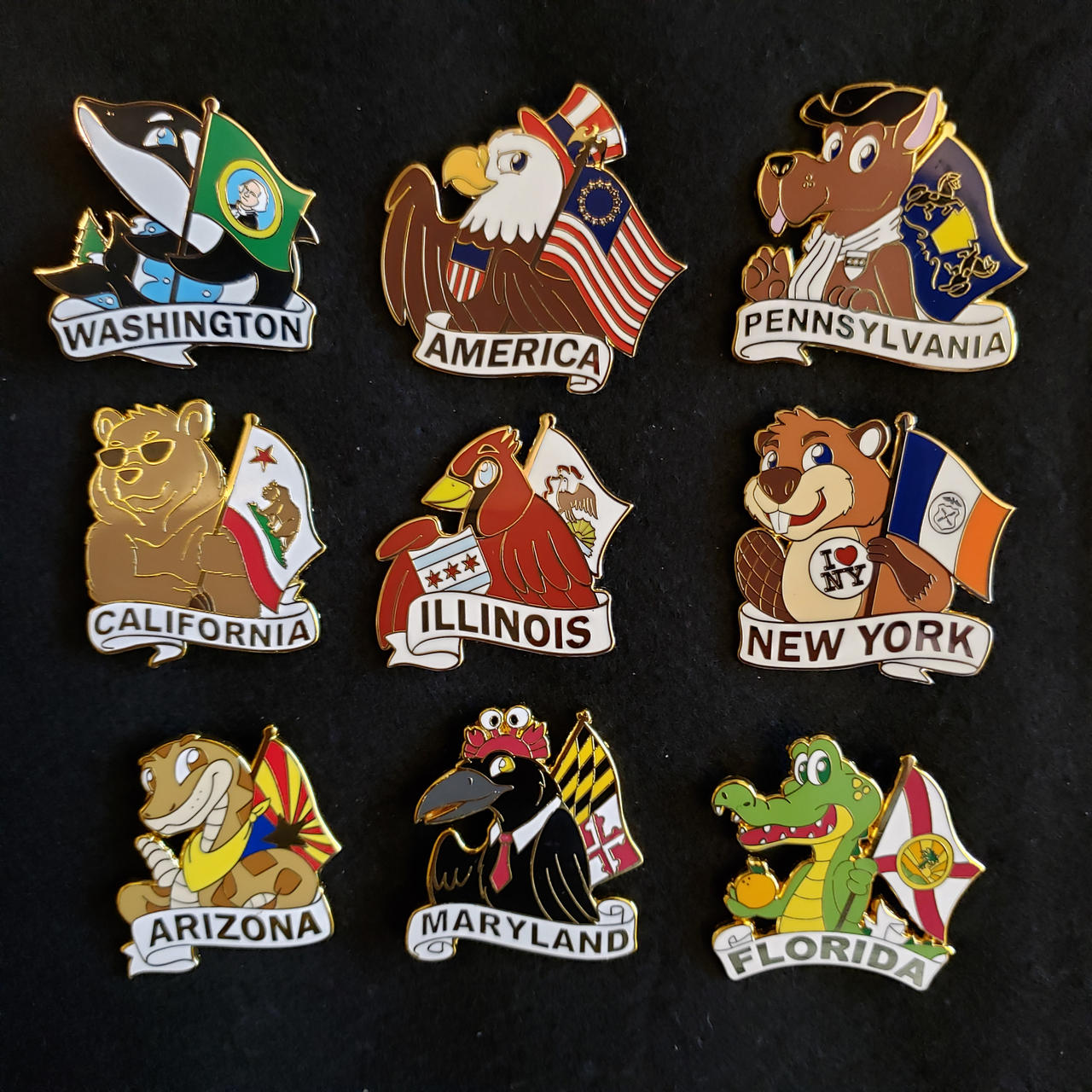 State Animal Pin Series by SouthParkTaoist on DeviantArt