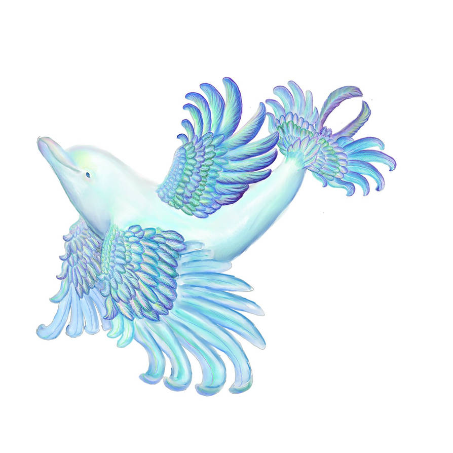 Angel Riding Dolphin angel dolphin wip 3 by Kuwaizair on DeviantArt