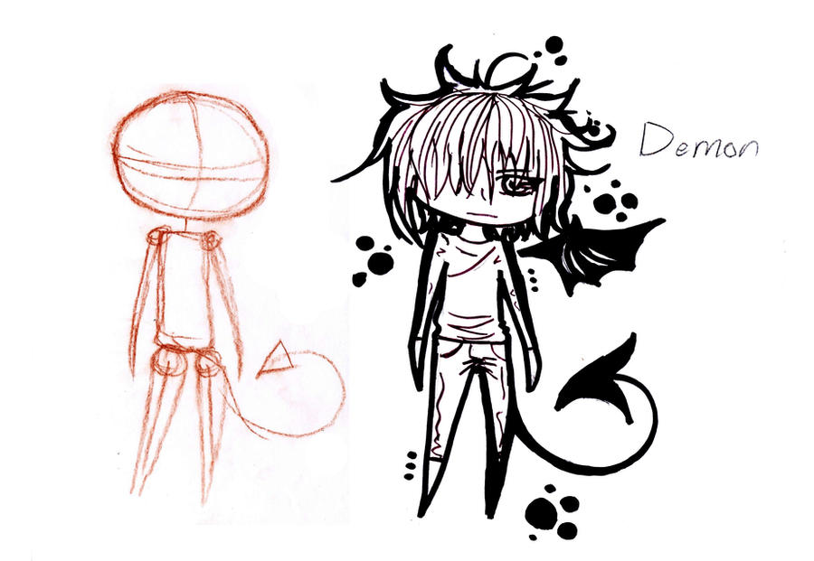 Basic Demon Chibi Demon Chibi sketch by Kyo-katt on DeviantArt