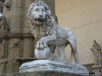 Lion statue Stock