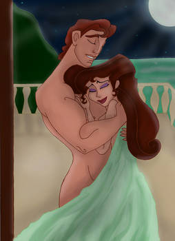 Hercules and Meg-Wedding Night