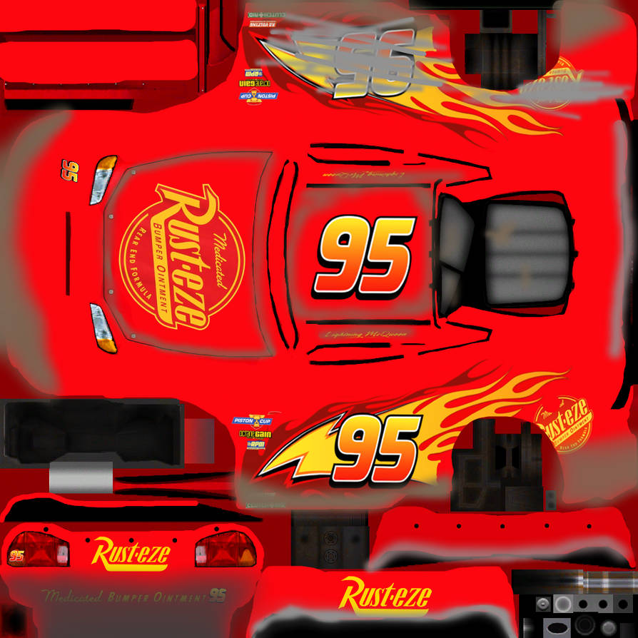 lightning mcqueen crash texture cars 3 by Dashcrack on DeviantArt