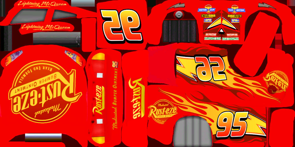 lightning mcqueen cars 3 texture by Dashcrack on DeviantArt