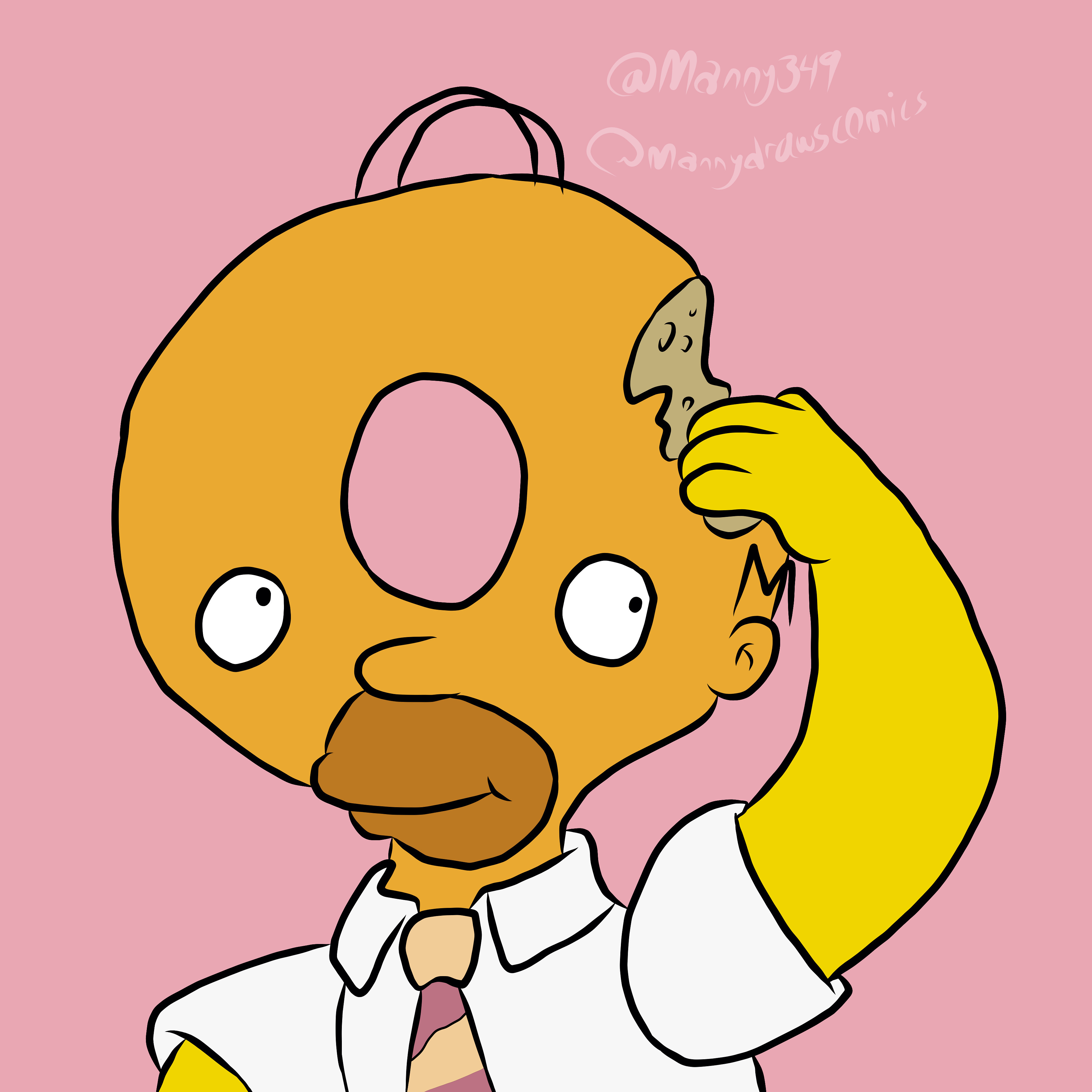 Donut Head Homer Simpson By Mannydrawscomics On Deviantart Donut Head Homer Simpson By Mannydrawscomics On Deviantart