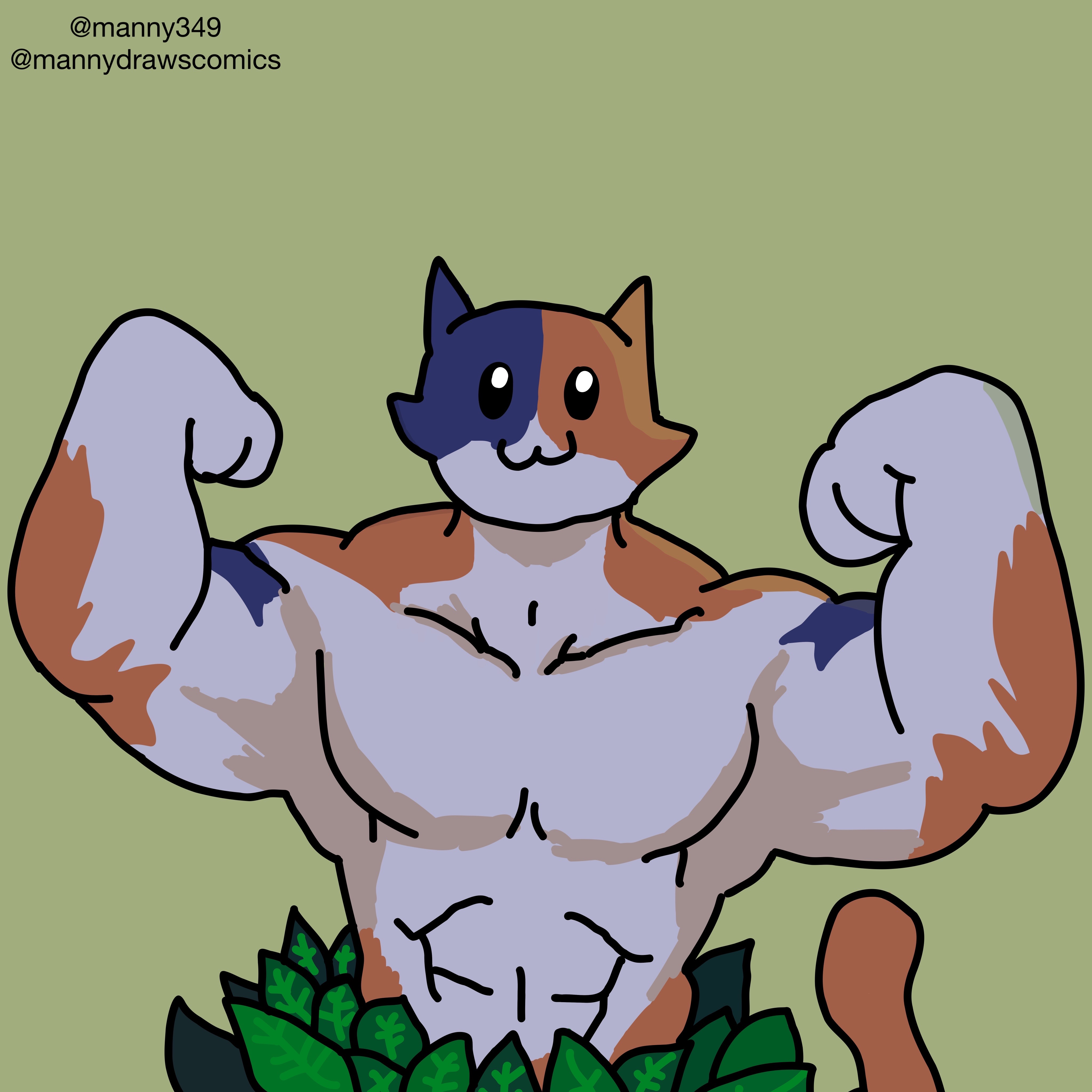 Meowscles Design Meowscles by mannydrawscomics on DeviantArt