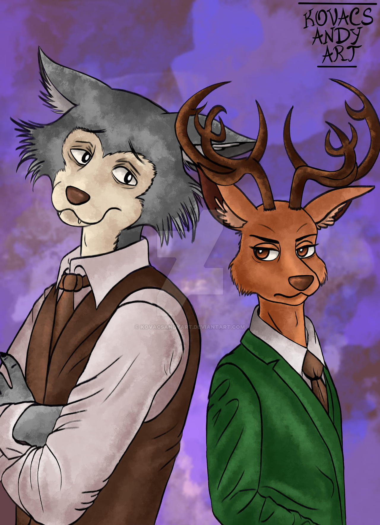 Beastars Deviantart Legoshi and Louis (Beastars) fanart by Kovacsandyart on DeviantArt