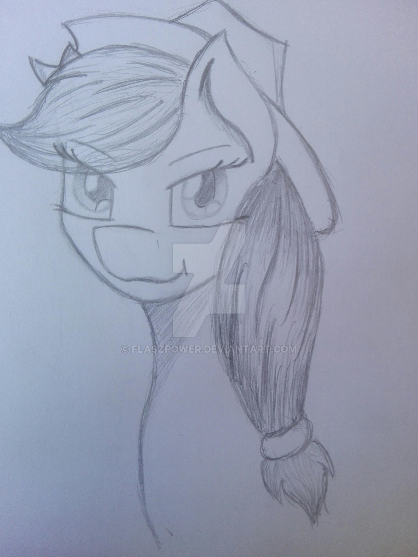 Pyjack Drawing Applejack Sketch by flaszpower on DeviantArt