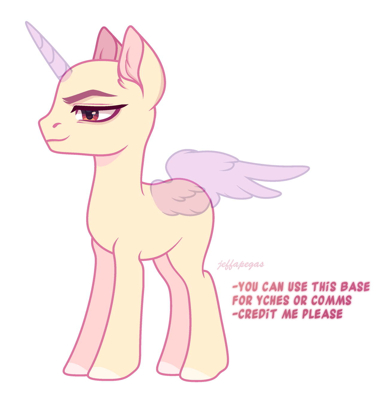 Mlp Base Design Redesigned (a little ) Pony Base #25 by JeffaPegas on DeviantArt