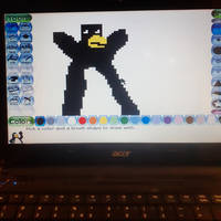 Linux Penguin Pixel drawing in Tux Paint