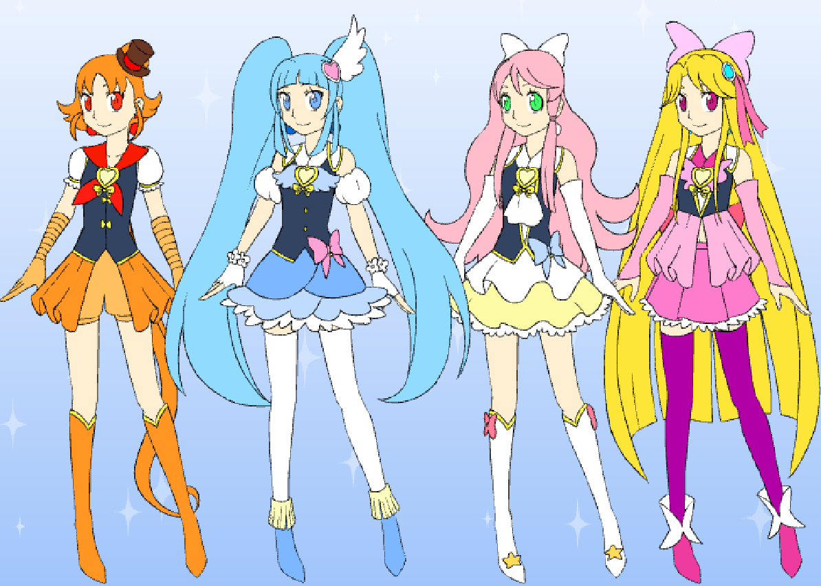 We are 3 now in Hirogaru Sky Precure by CureLilyXD on DeviantArt