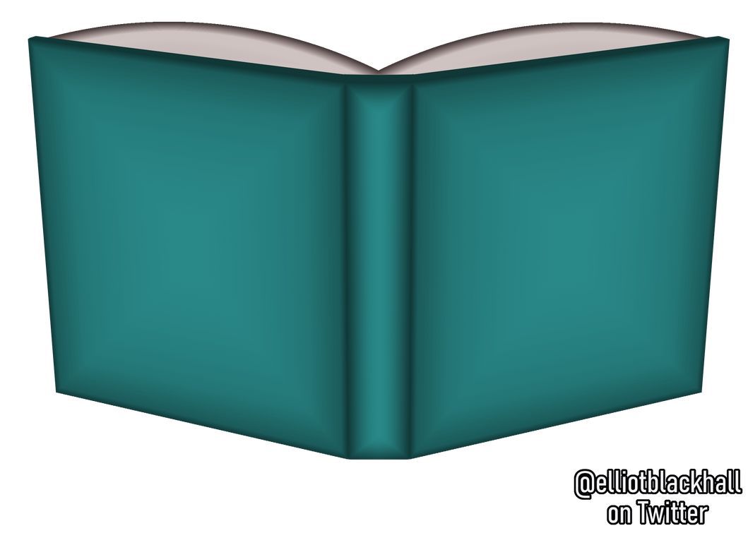 Turquoise Book, Reading (VTuber Assets) by ElliotBlackhall on DeviantArt