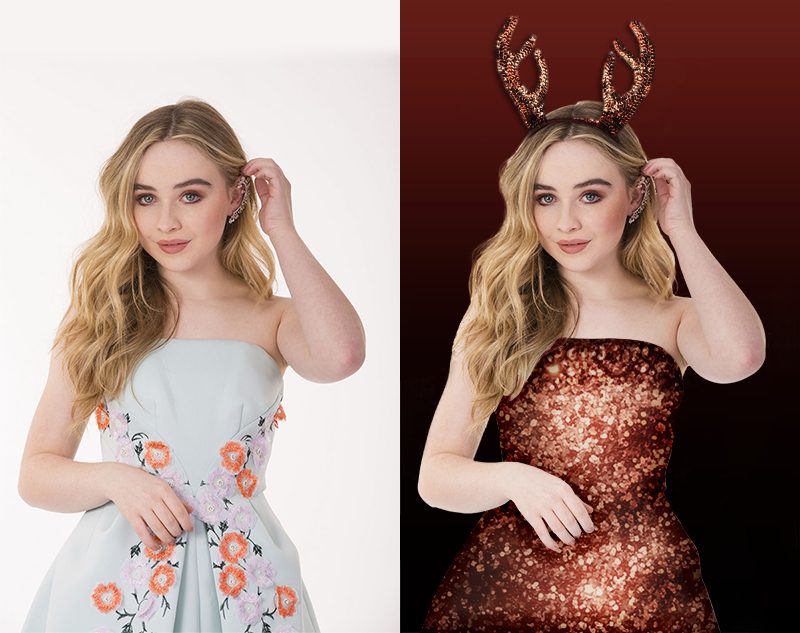 Sabrina Carpenter christmas manip