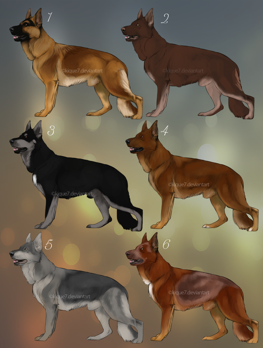 Blonde sable online german shepherd