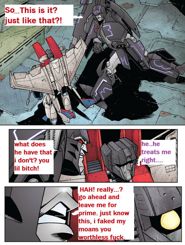 STARSCREAM BREAKS UP WITH MEGATRON by TMNTFAN85 on DeviantArt