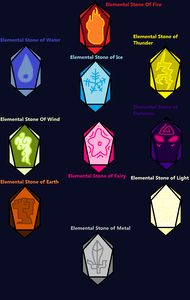 Element Rune Stones Elemental Stones by DOPEVictor on DeviantArt