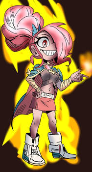 Pryx the Little Pyromaniac girl