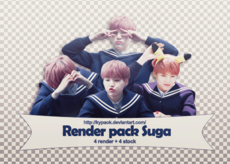 RENDER PACK: Suga (BTS)