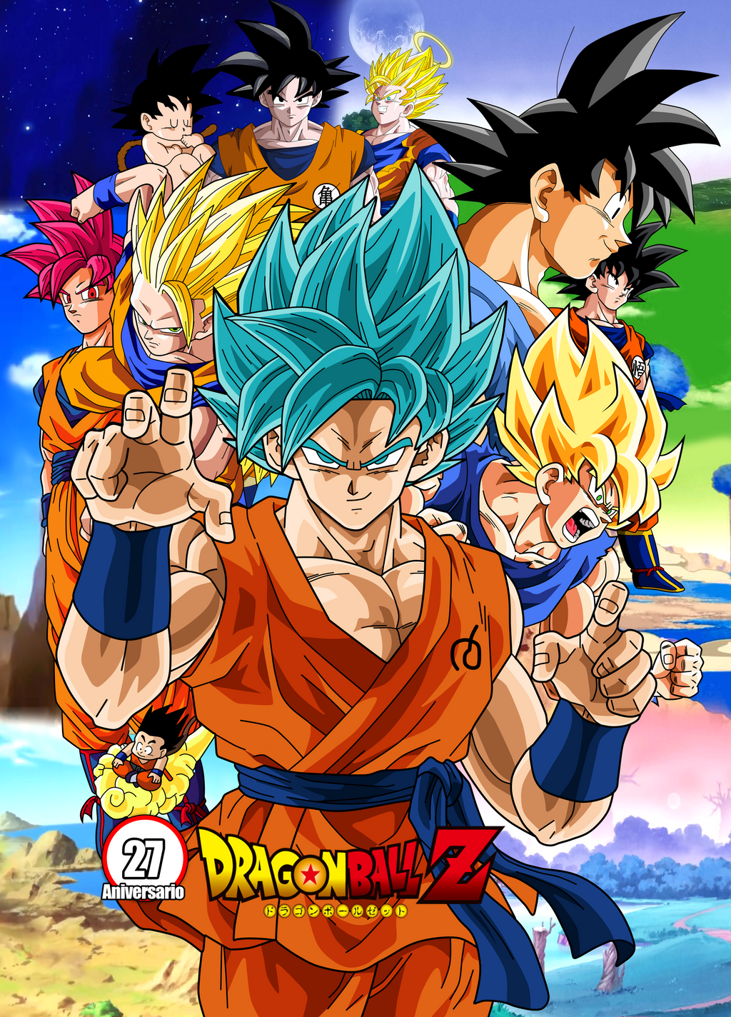 Poster Dragon Ball Z 27 Aniversario by FacuDibuja on DeviantArt