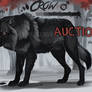 Big black spooky wolf auction: Closed