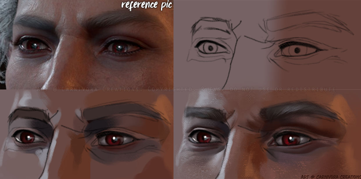 astarion rough eye study by Chickenbusiness on DeviantArt