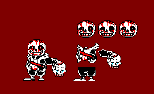 Insane Sans - Sprite Hard Mode Sans - Free Transparent PNG Clipart