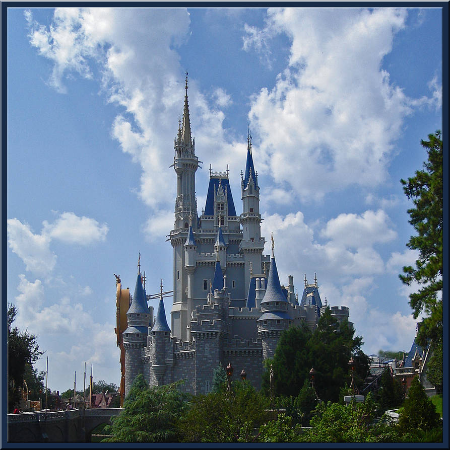 Cinderella Castle Cloudy Day by WDWParksGal