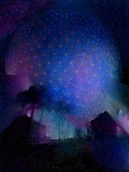 Spacehip Earth Covered in Stars