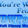 Walt Disney World Parks Gal U R Welcome blue