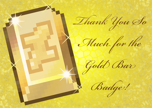 Thank You Text Graphic Gold Badge FTU